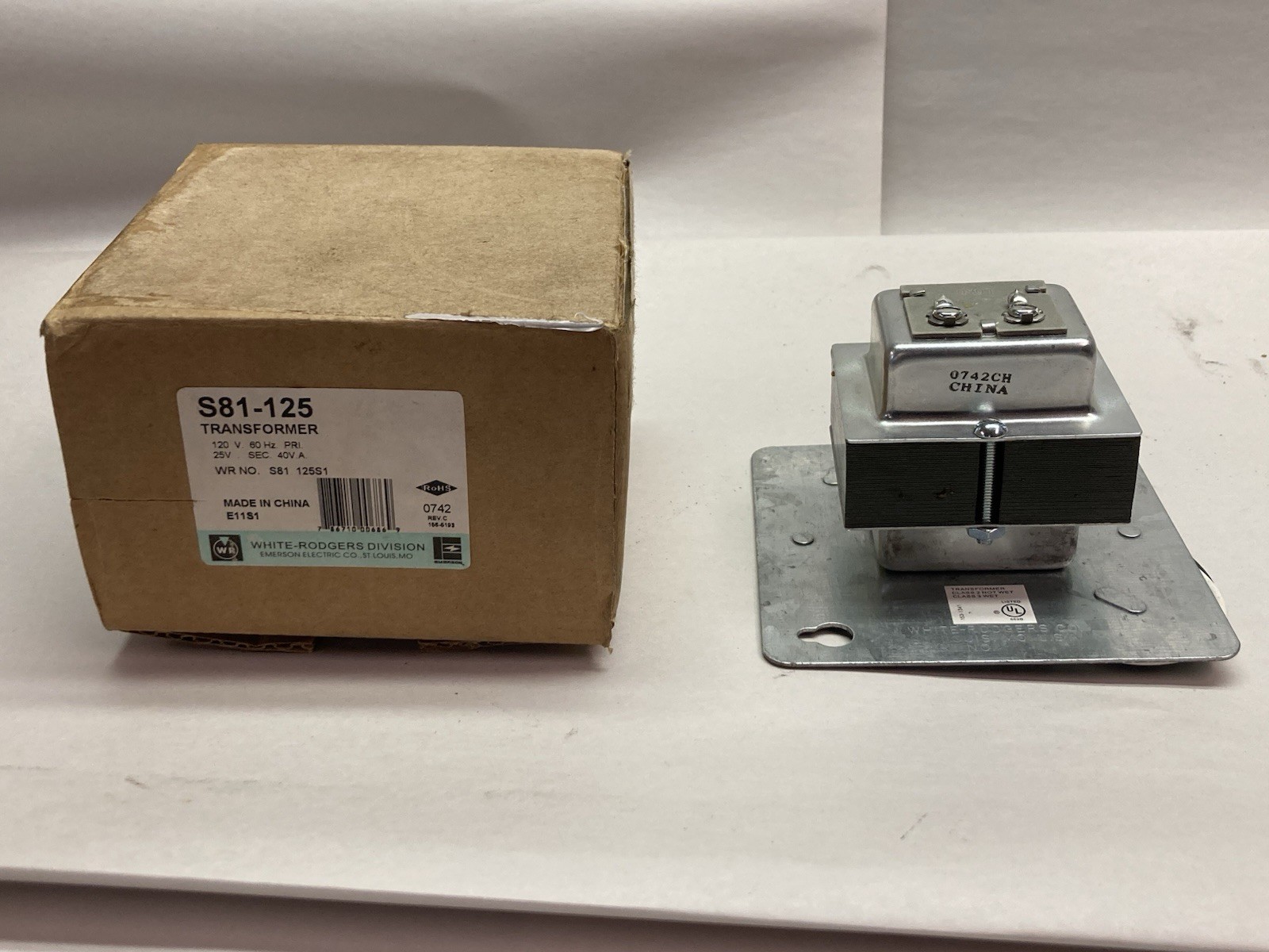 White-Rodgers,S81-125,Transformer 120V 60Hz