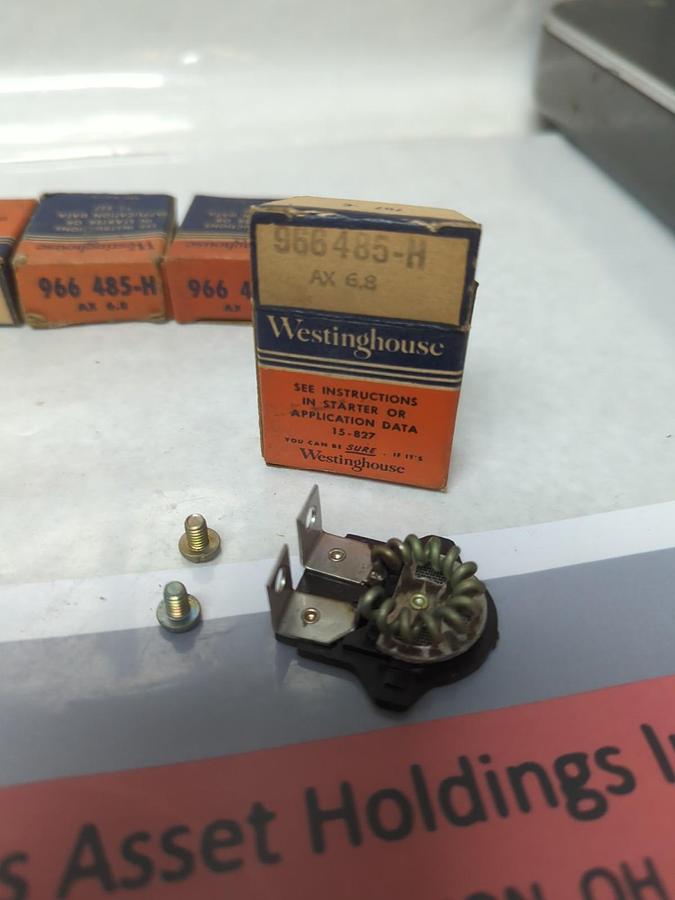 WESTINGHOUSE,966 485-H,OVERLOAD THERMAL HEATER RELAY LOT OF 4 NOS