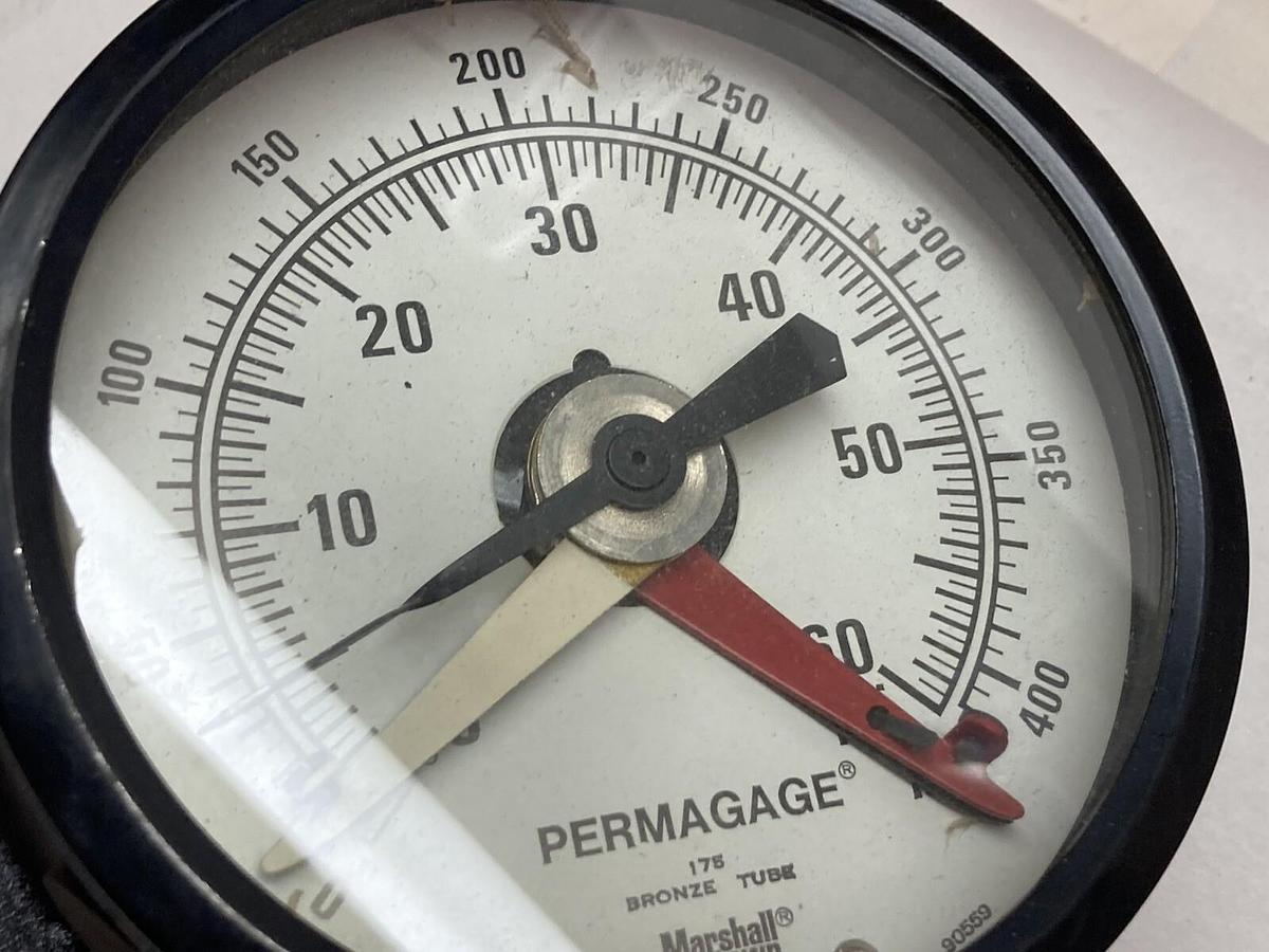 Ashcroft Duragauge,0-60 psi, 0-400kPa,Bronze Tube Test Guage