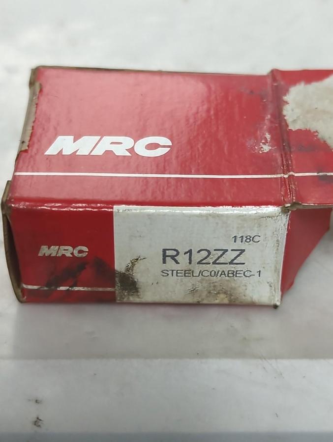 MRC,R12ZZ,RUBBER SEALED BALL BEARING NOS
