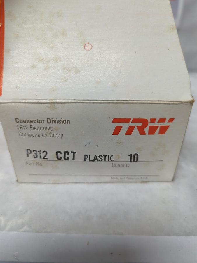 TRW,P312,CCT PLASTIC 12 PIN CINCH CONNECTORS LOT OF 10 NOS