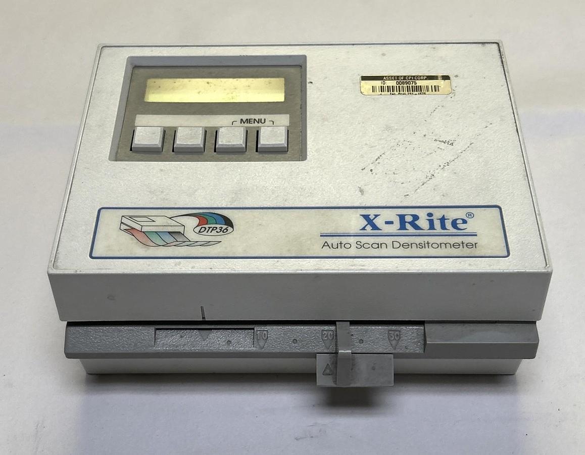 Used X-RITE,DTP36,AUTO SCAN DENSITOMETER