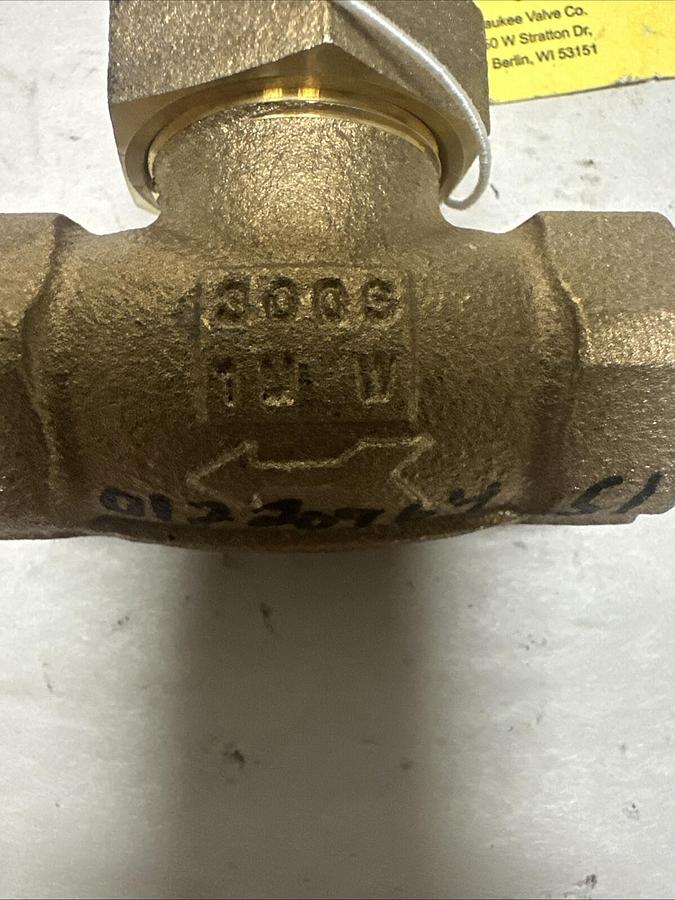 Milwaukee,300SWP 1000WOG,1/2" Brass Gate Valve Fig 593A