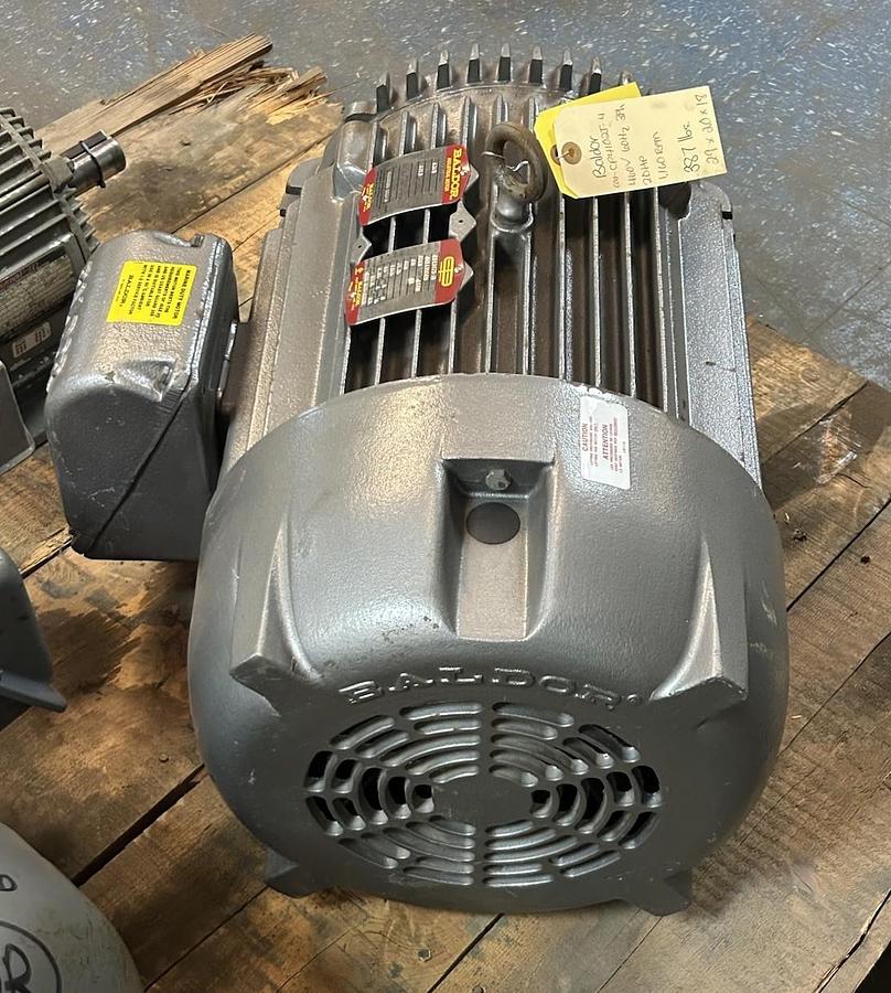 BALDOR,CP4102T-4,MOTOR 20HP 460V 1160RPM 3PH 286T FRAME