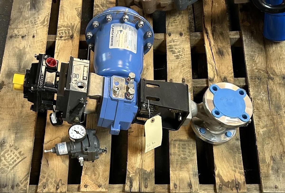Used JAMESBURY,QPX2C/M,QUADRA-POWER X PNEUMATIC ACTUATOR VALVE ASSEMBLY