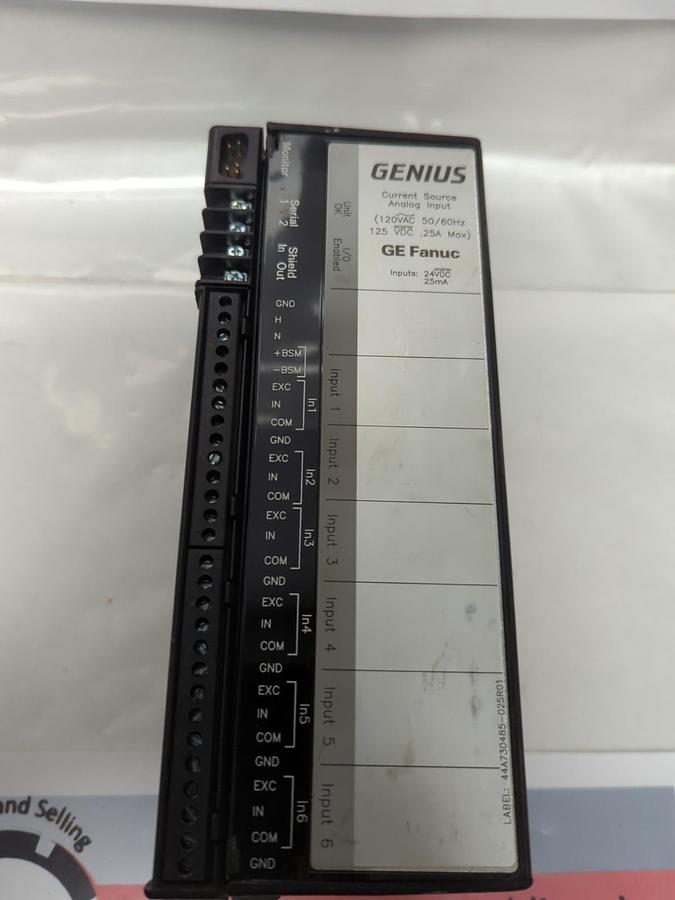 Used GE FANUC,IC660BBA106,GENIUS ANALOG INPUT MODULE 115VAC C/S INPUT PRE-OWNED