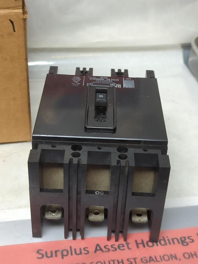 WESTINGHOUSE,FB3050L,CIRCUIT BREAKER 3-POLE 50 AMP NOS