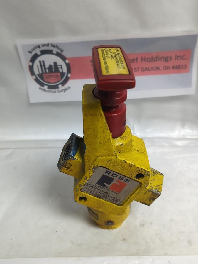 Used ROSS,1523 C 4002,SAFETY LOCK OT VALVE 1 INCH USED