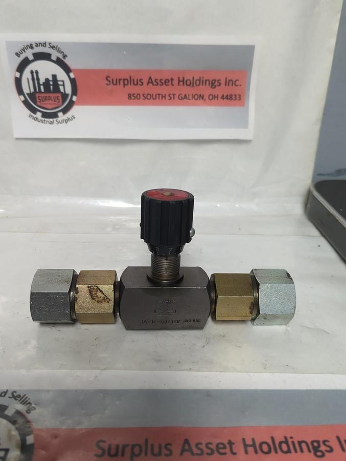 Used FLUTEC,DV-12-1.1/12V,FLOW CONTROL VALVE ASSEMBLY 350 BAR PRE-OWNED