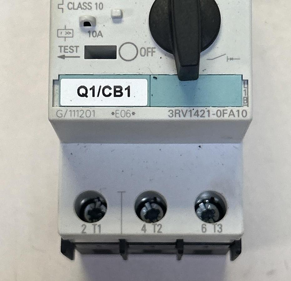 Used SIEMENS,3RV1421-0FA10,MOTOR STARTER