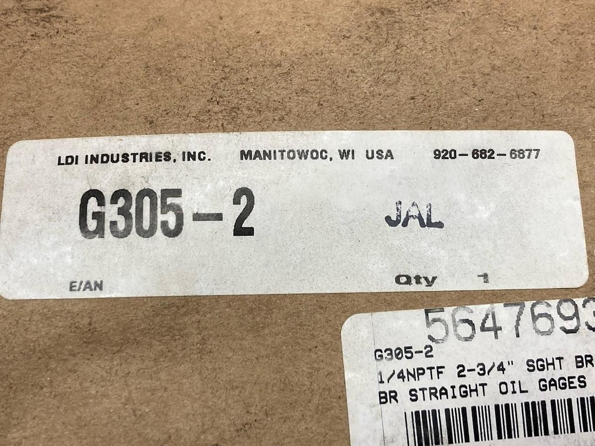 Used LDI Industry,G305-2,Vented Oil Gage Coupler 2-3/4" Square Base