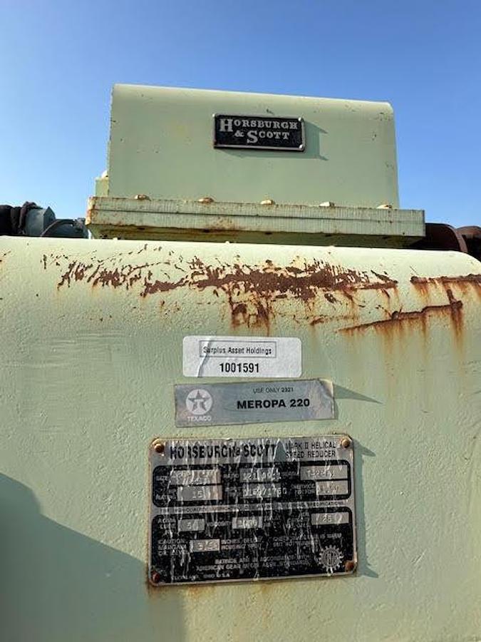 Used Horsburgh & Scott Mark 2 Helical Speed Reducer Gearbox