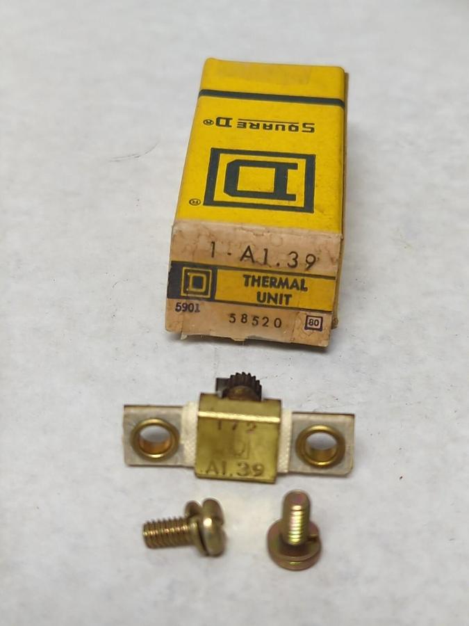 SQUARE D,A1.39,THERMAL OVERLOAD HEATER ELEMENT LOT OF 11 NOS