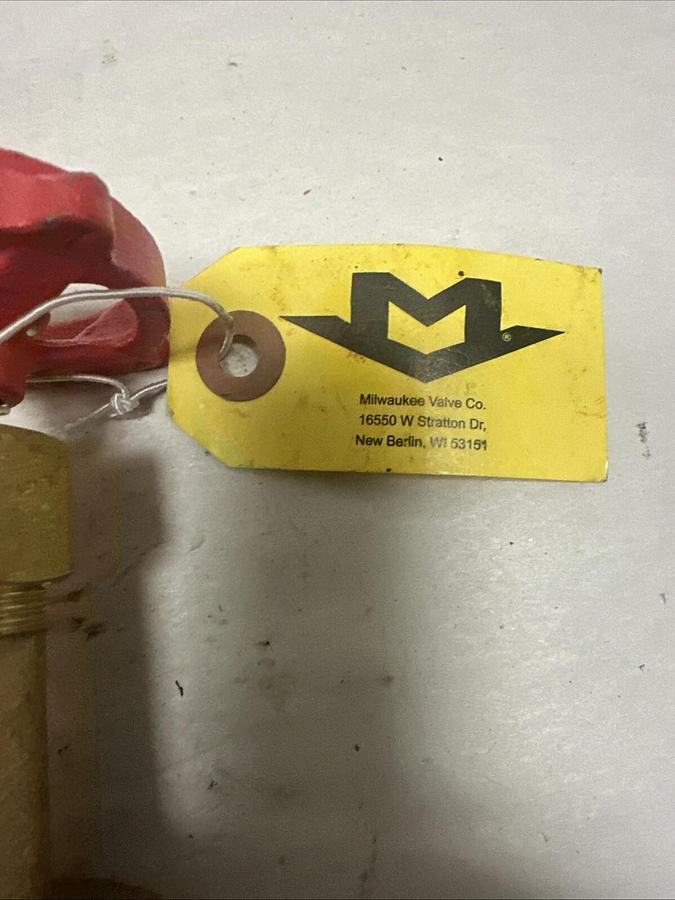 Milwaukee,300SWP 1000WOG,1/2" Brass Gate Valve Fig 1184