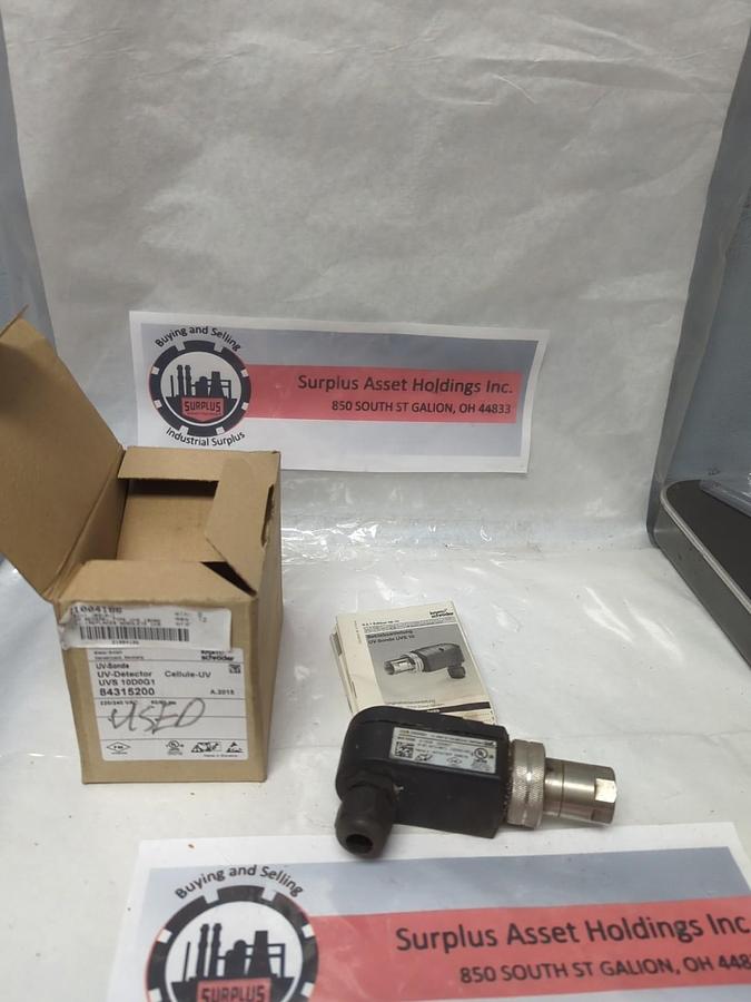 Used KROM SHRODER,84315200,UV-DETECTOR 220VAC 50/60HZ UVS 10D0G1 USED
