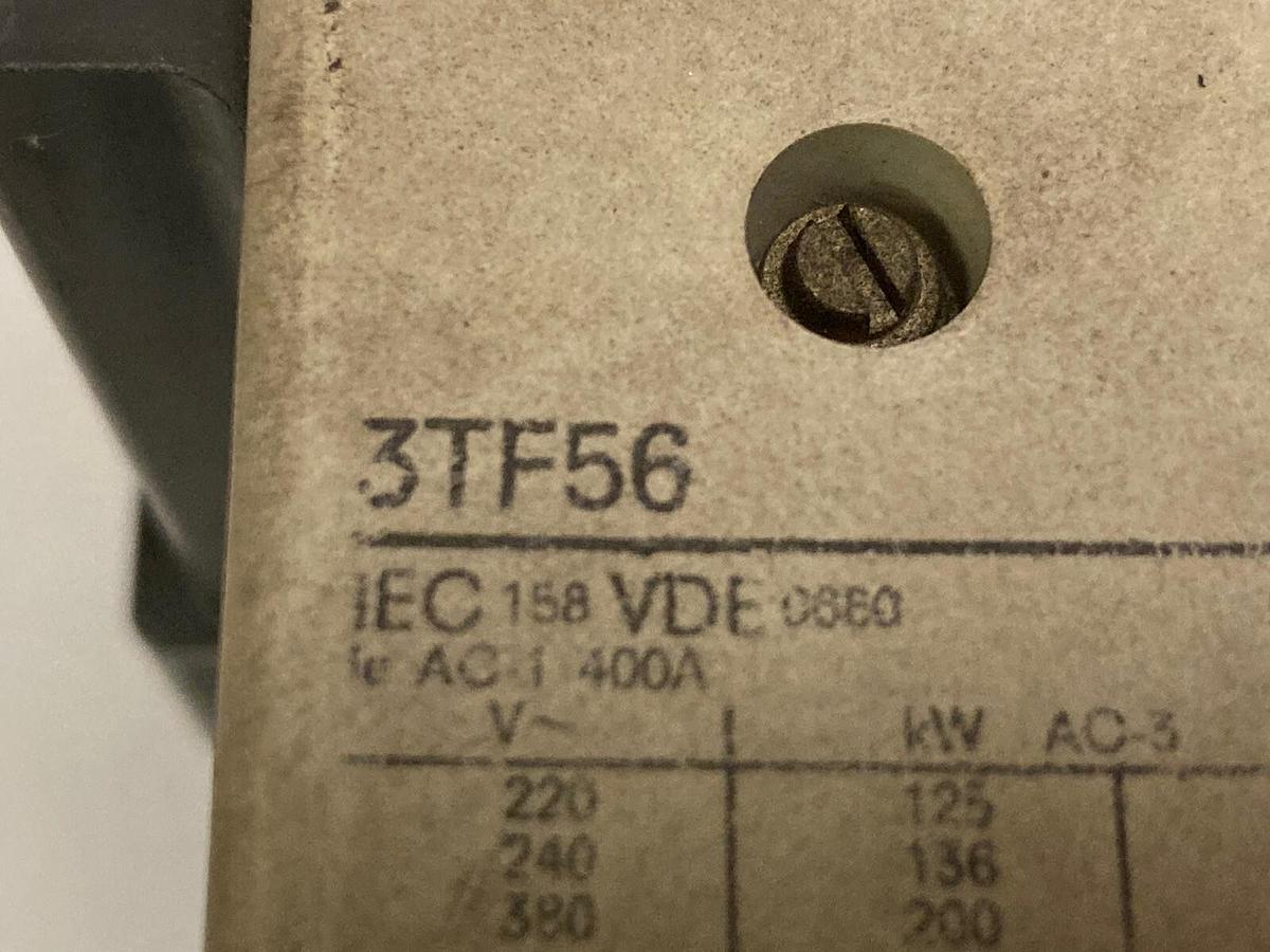 Used Siemens,3TF56,Contactor Size 5