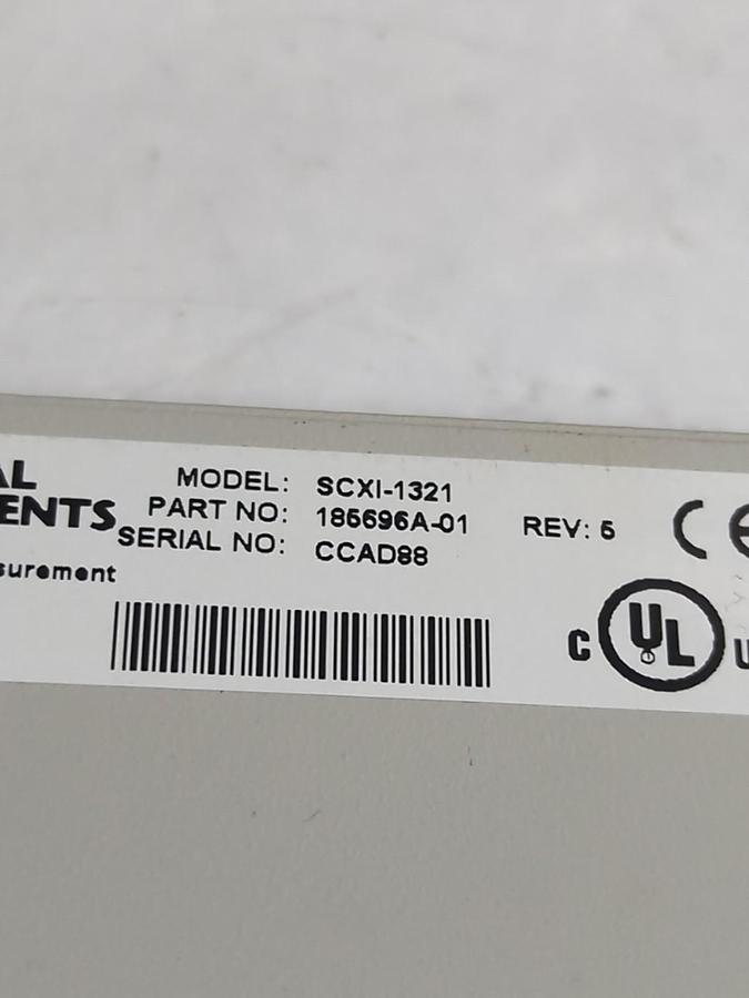 Used NATIONAL INSTRUMENTS,185696A-01,SCXI-1321 REV 5 300V CAN-CHAN 300V CHAN-EARTH