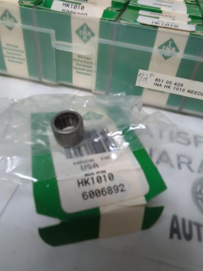 INA,HK1010,NEEDLE ROLLER BEARING 10X14X10MM LOT OF 72 NOS