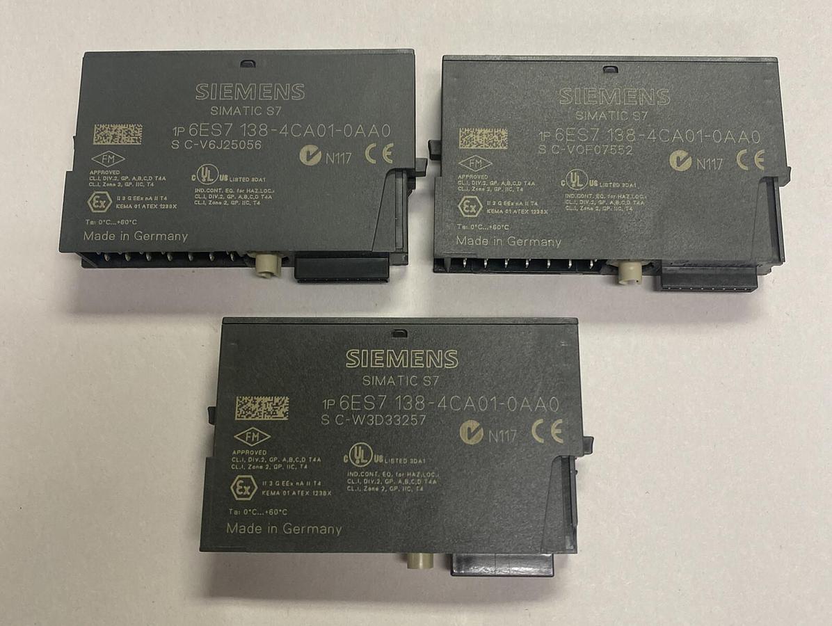 Used SIEMENS,6ES7138-4CA01-0AA0,POWER MODULE LOT OF 3