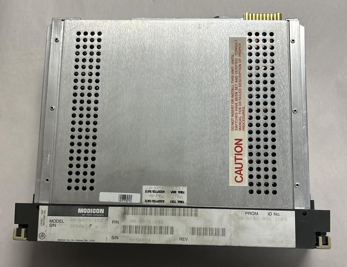 Used MODICON,AS-B875-102,ANALOG INPUT MODULE