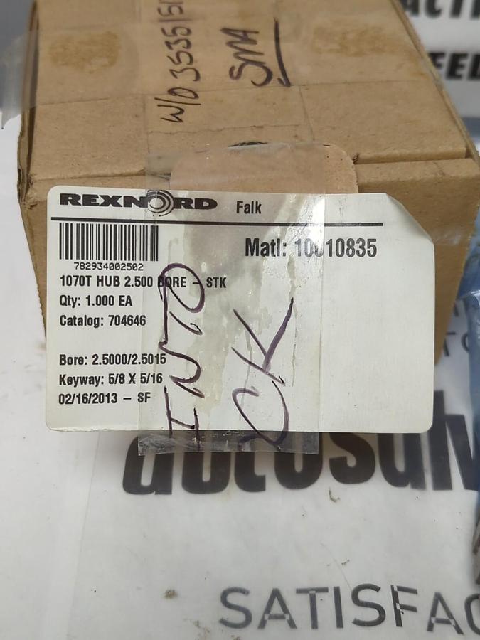 REXNORD FALK,704646,1070T HUB 2-1/2 INCH BORE-STK