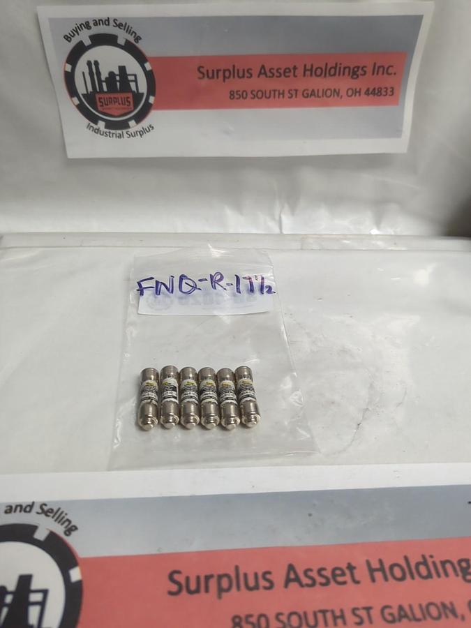 Used COOPER BUSSMANN,FNQ-R-17-1/2,LIMITTRON 17-1/2 AMP FUSE LOT OF 6 PRE-OWNED