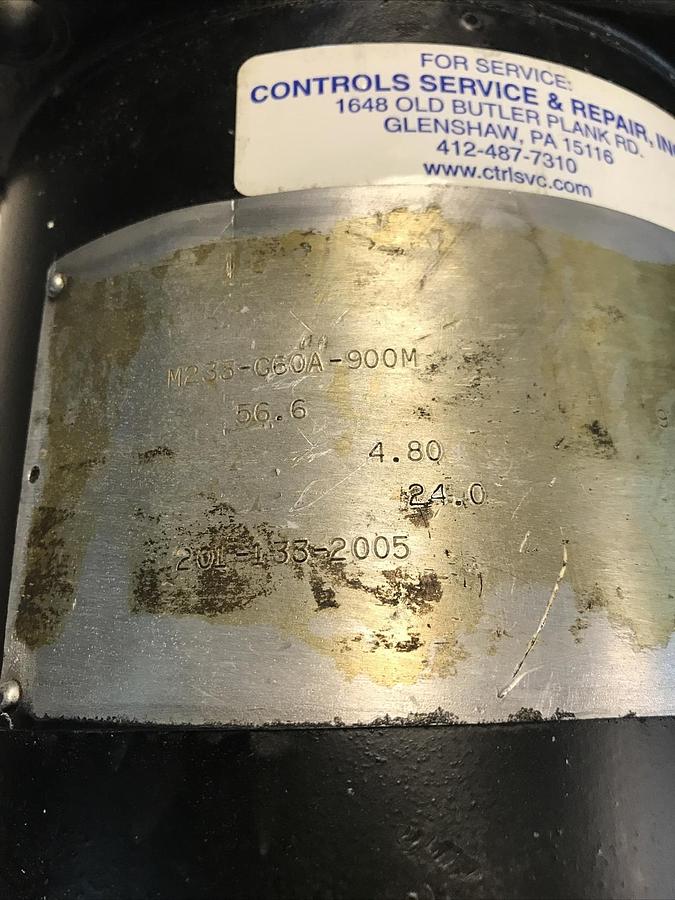 Used Gettys,M233-G60A-900M,Permanent Magnetic Servo Motor Refurbished