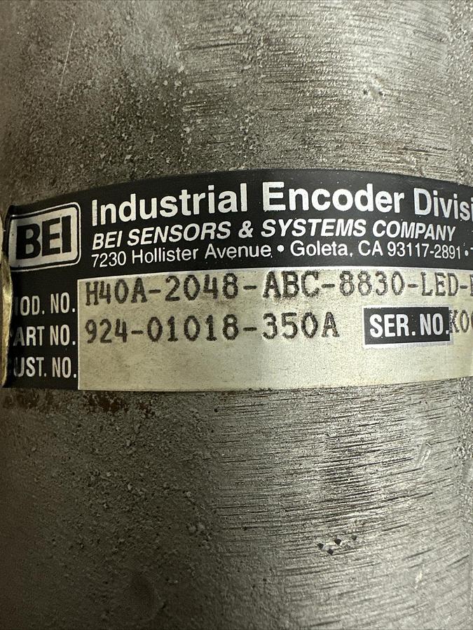 Used BEI,924-01018-350A,Industrial Encoder