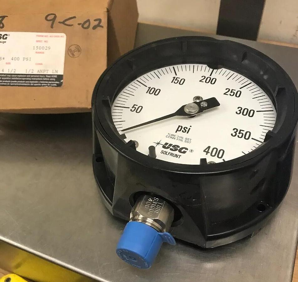 USG Ametek,150029X ,GAUGE 400PSI 1/2 ANPT