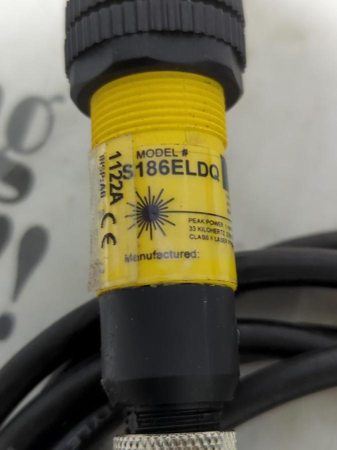 BANNER,S186ELDG,LASER EMITTER W/ MQDC-406 CABLE NOS