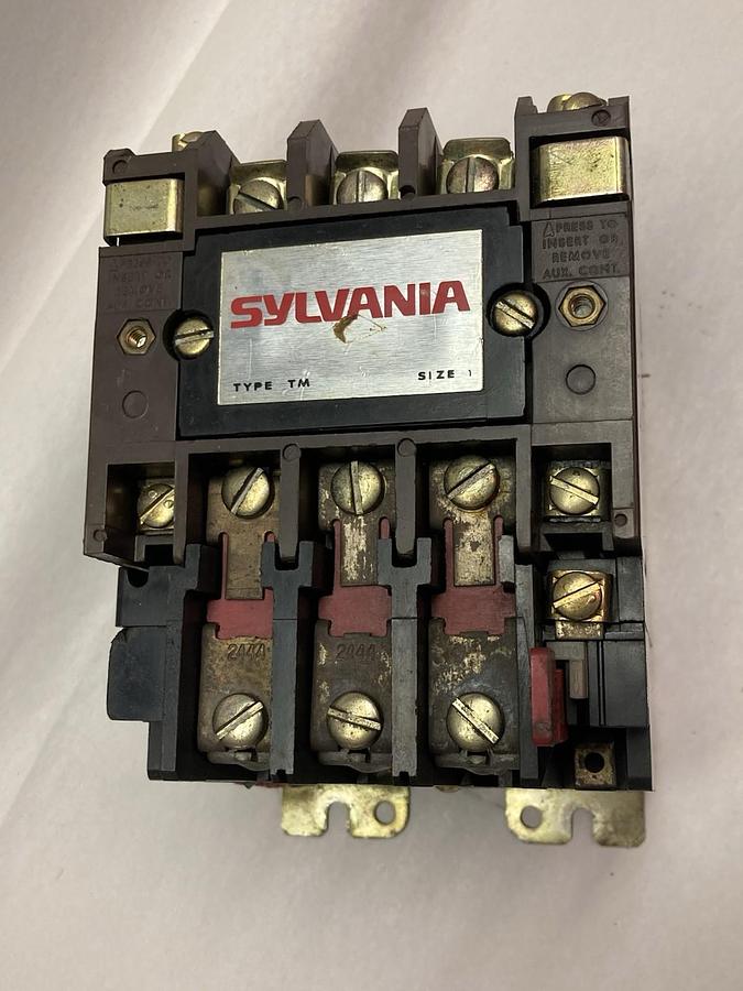 Used Sylvania,T13U031,Type TM Motor Starter Size 1 27A