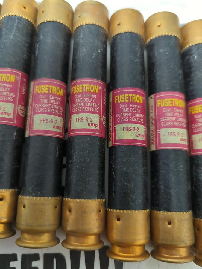 COOPER BUSSMANN,FRS-R2,FUSETRON 2 AMP FUSES LOT OF 12 NOS