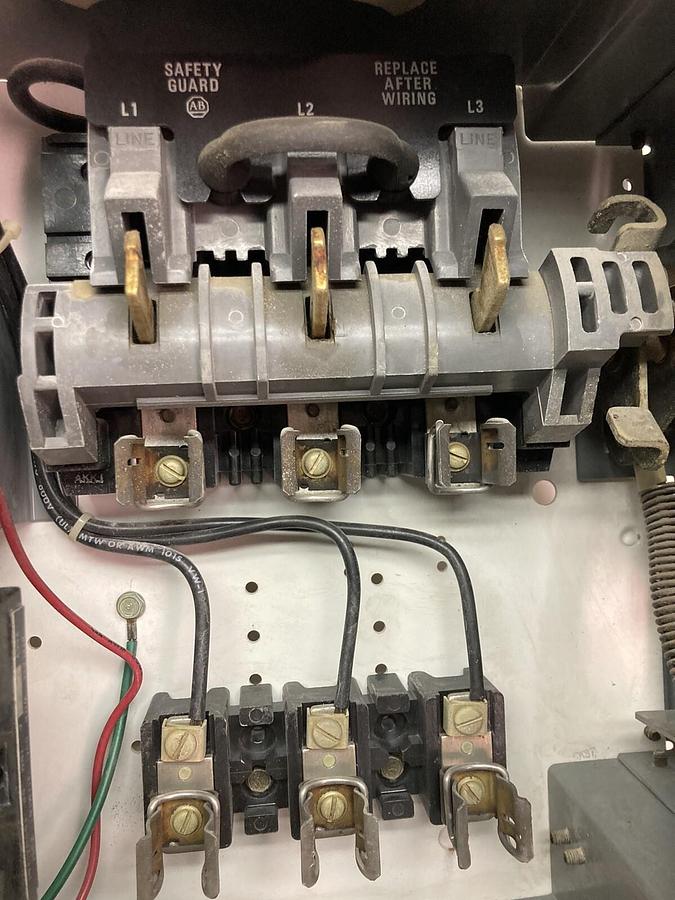 Used Allen-Bradley,2100 2112B,Size 1 Fused MCC 12 Inch Starter Bucket