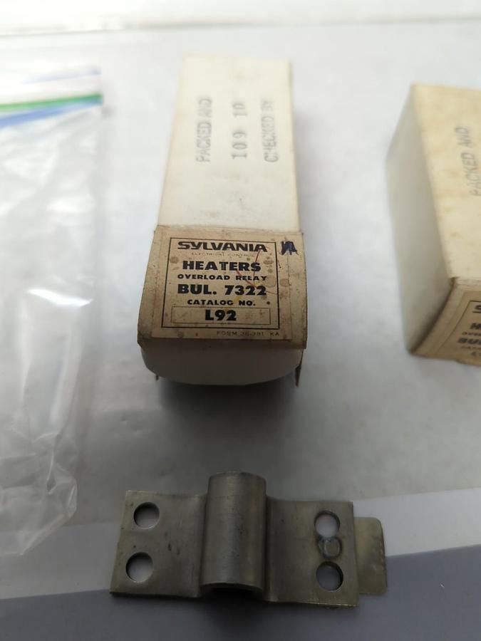 SYLVANIA,L92,OVERLOAD HEATER ELEMENT LOT OF 2 NOS
