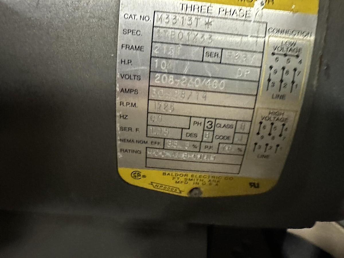 Used Loren Cook,245CIC-FM,Centrifugal In-Line Blower Mark EF-6