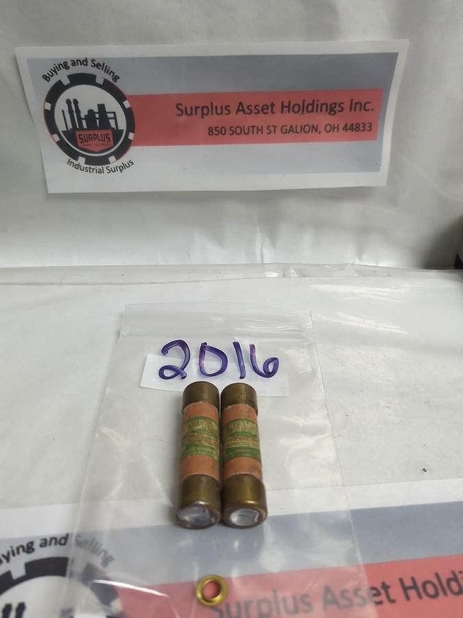 Used SHAWMUT,2016,60 AMP FUSE LOT OF 2 PRE-OWNED