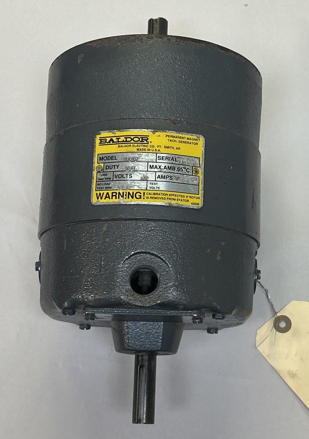 Used BALDOR,X7A010Z,TACHOMETER GENERATOR 1A 50V 1000RPM