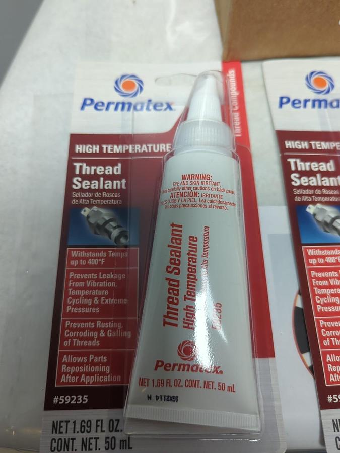PERMATEX,59235,HIGH-TEMP THREAD SEALANT 50ML TUBE LOT OF 6 NOS