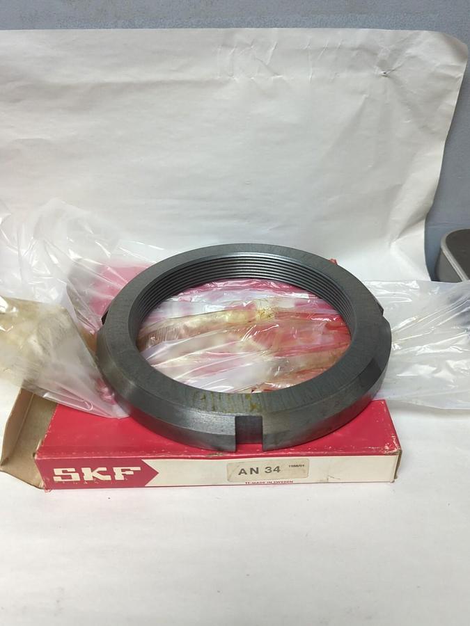 SKF,AN 34,BEARING LOCK NUT NOS