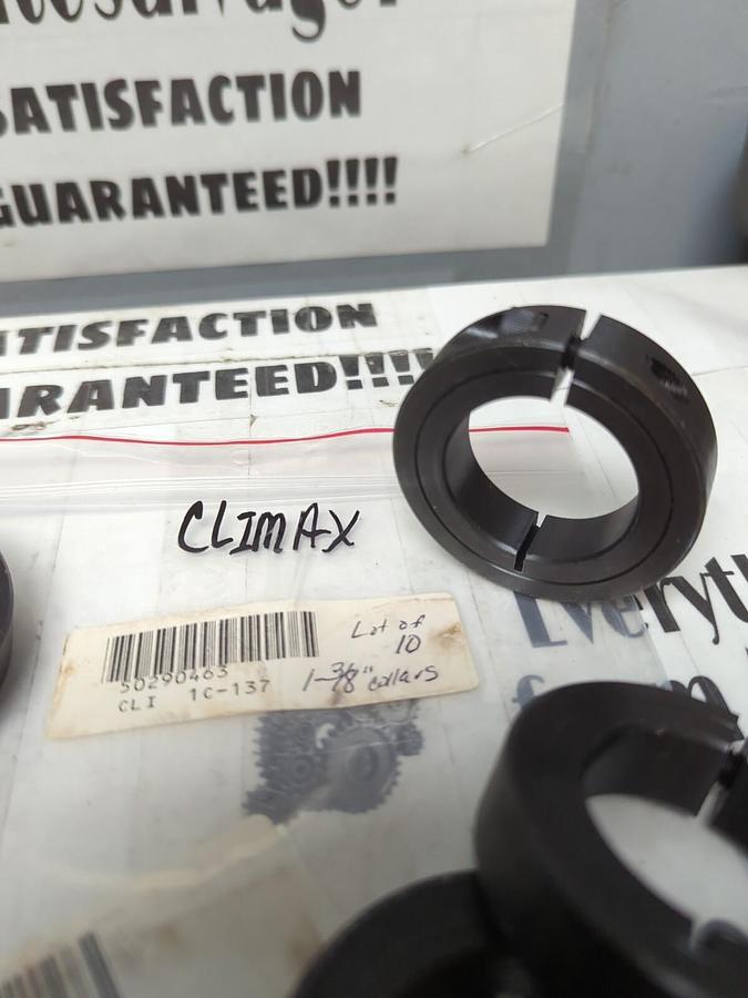 CLIMAX,NA,1 PIECE  1-3/8 INCH SHAFT COLLARS LOT OF 10 NOS
