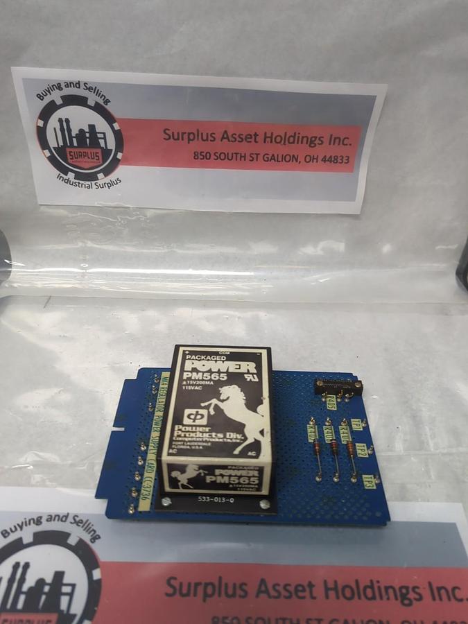 Used POWER PRODUCTS,PM565,POWER SUPPLY + MK4 POWER SUPPLY REGULATOR CARD USED