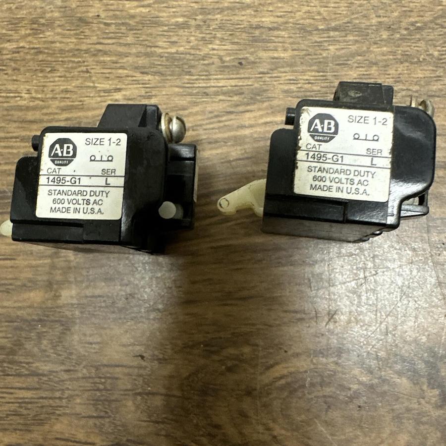 Allen Bradley,1495-G1,Auxilliary Contact LOT of 2