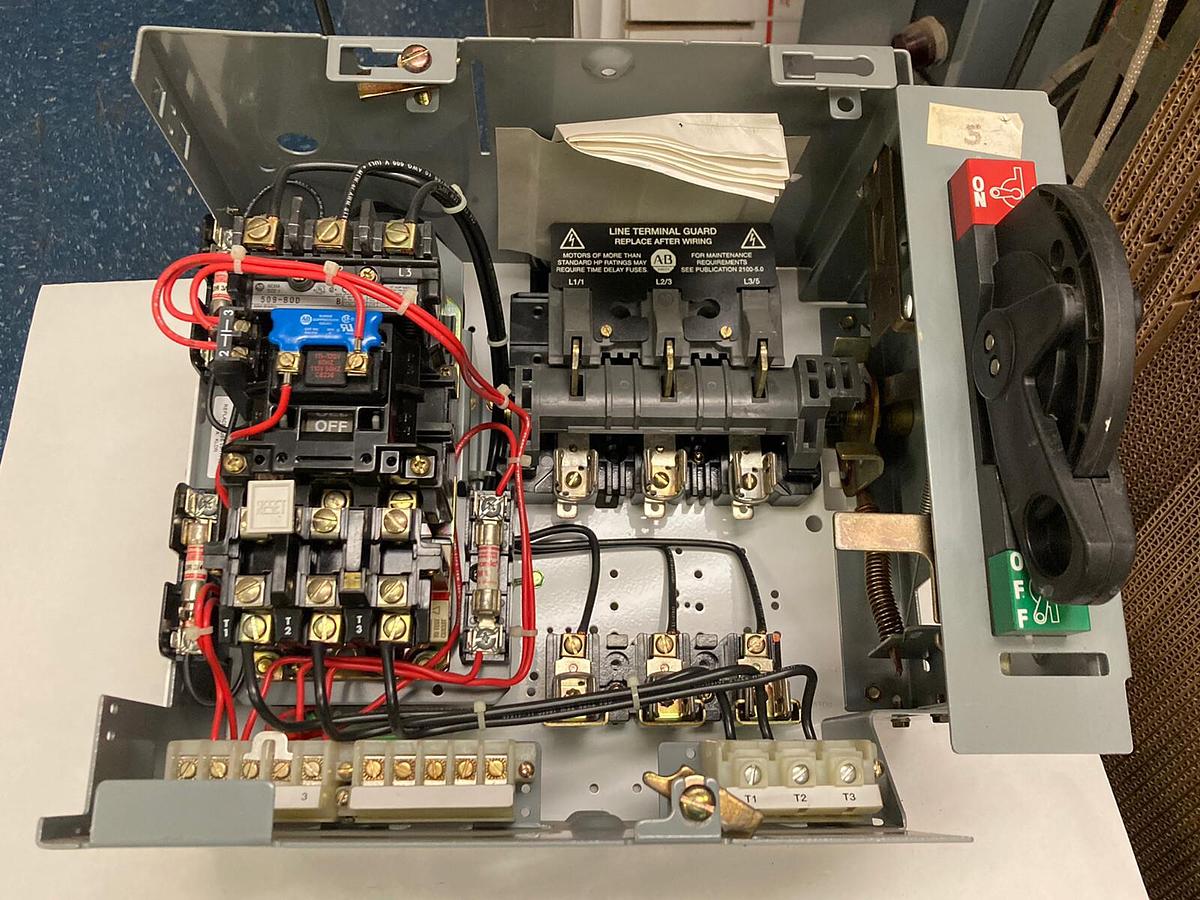 Used Allen-Bradley,2100 2112B,Size 1 Fused MCC 12 INCH Starter Feeder Bucket