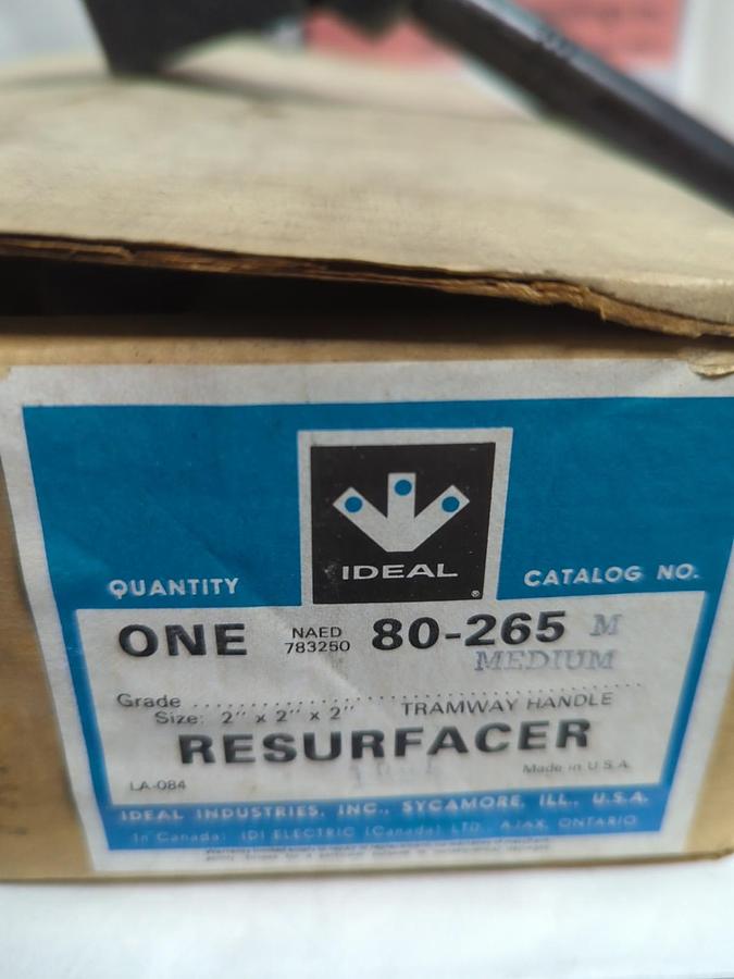 IDEAL,80-265M,RESURFACER 2X2X2 INCH NOS