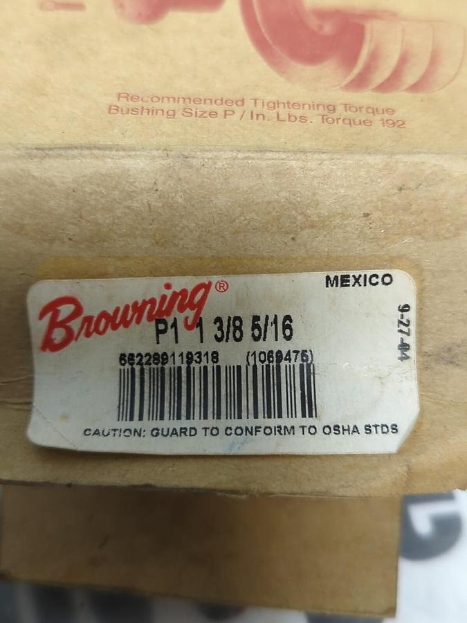 BROWNING,P1 1 3/8 15/16,SPLIT TAPER BUSHING NOS