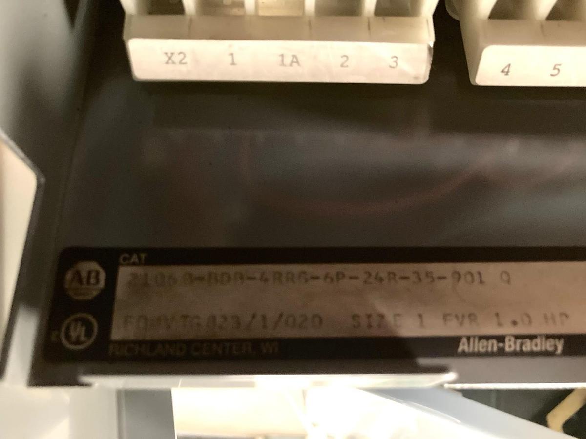 Used Allen-Bradley,2106B,Size 1 MCC 20 Inch FUSED Reversing Starter Feeder Bucket 1Hp