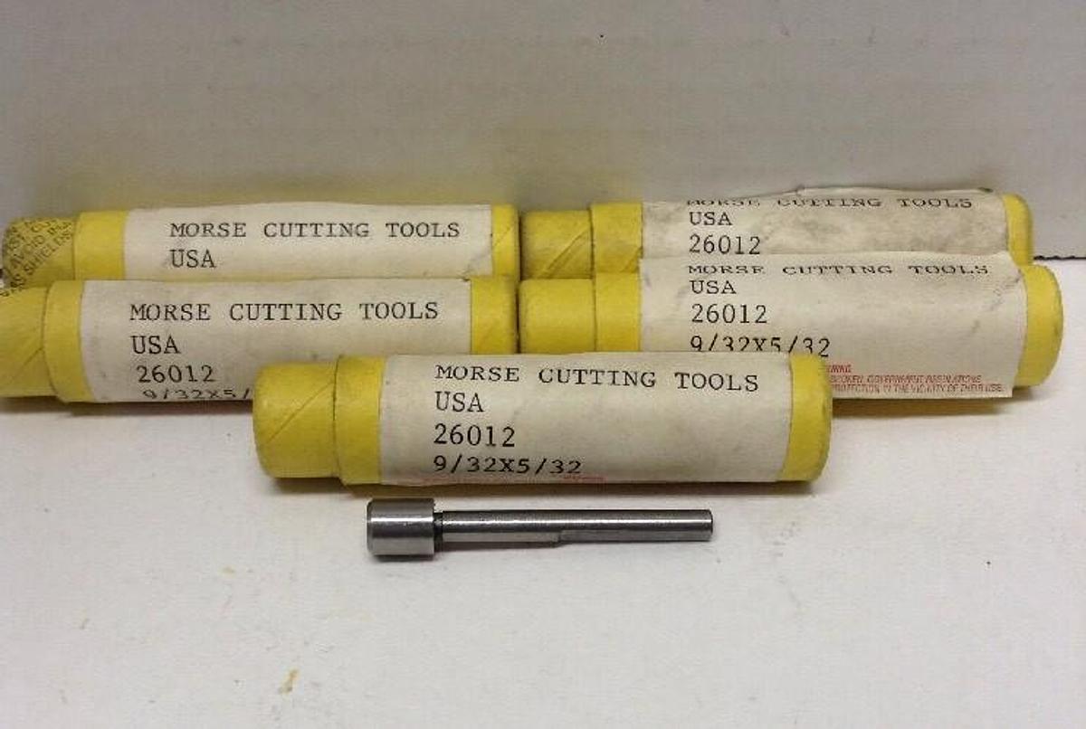 Morse,26012,Counterbore Pilot  9/32 IN Carbon Steel LOT OF 5