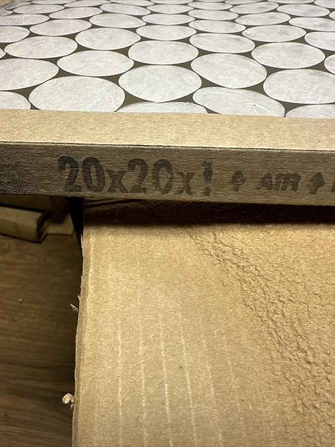 Glassfloss,PTA202001,20x20x1 Disposable Air Filter Box of 12