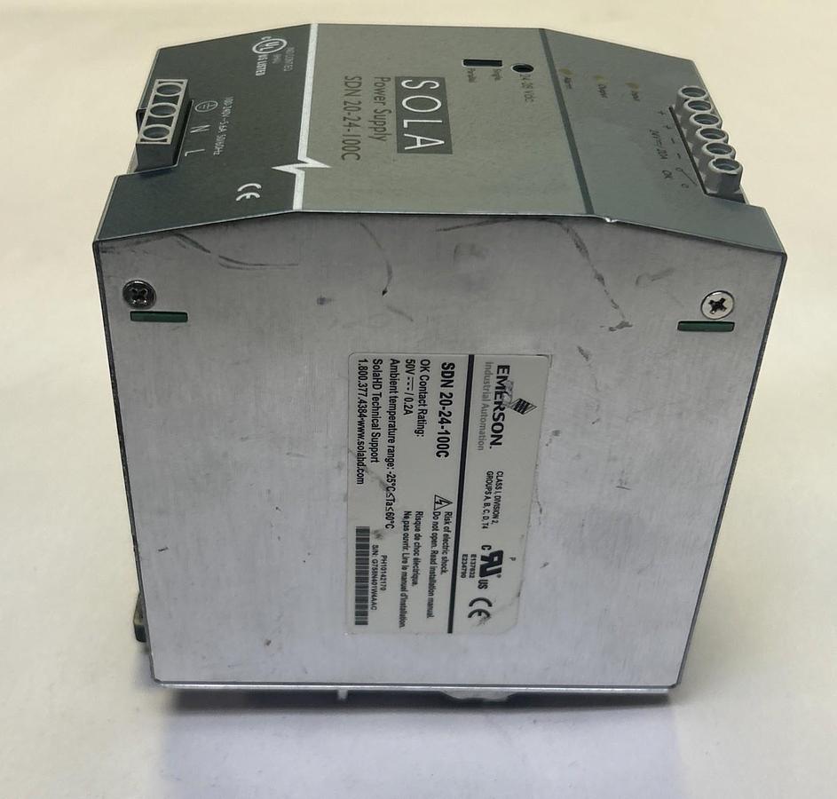 Used EMERSON,SDN20-24-100C,POWER SUPPLY