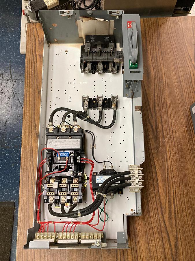 Used Allen-Bradley,2100 2112B,Size 3 Fused MCC 32 Inch Starter Feeder Bucket